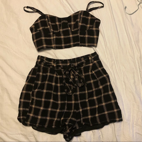 American Eagle Outfitters Pants - American Eagle Two-Piece Plaid Set